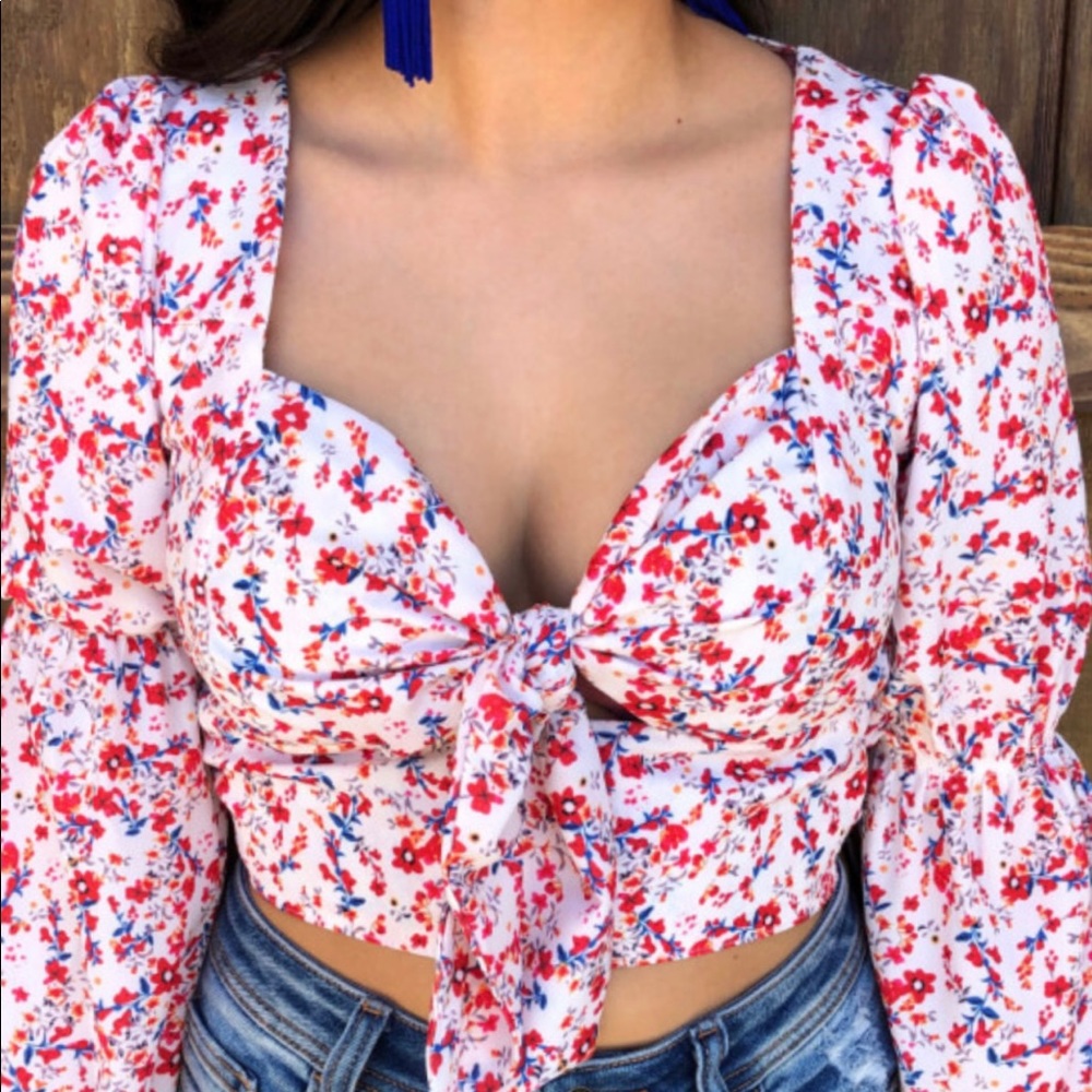 Tie Front Blouse/ Top (Ale Accessories)